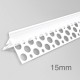 15mm PVC Corner Profile for Wet Render - Angle Bead - 3m length - pack of 34