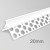 20mm PVC Corner Profile for Wet Render - Angle Bead - 2.5m length - pack of 34