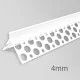 4mm PVC Corner Profile for Wet Render - Angle Bead - 2.5m length - pack of 50 4mm PVC Corner Profile for Wet Render - Angle Bead - 2.5m length - pack of 50
