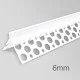 6mm PVC Corner Profile for Wet Render - Angle Bead - 3m length - pack of 50