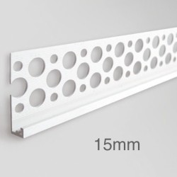 15mm Profigips PVC Render Stop Bead - Terminal Bead - 3m length - pack of 34