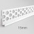 15mm Profigips PVC Render Stop Bead - Terminal Bead - 2.5m length - pack of 34