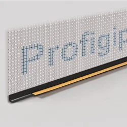 6mm Profigips Black PVC APU Bead with Mesh - Window Profile with Gasket - 3m length - pack of 25