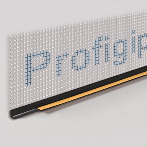 6mm Profigips Black PVC APU Bead with Mesh - Window Profile with Gasket - 2.5m length - pack of 25