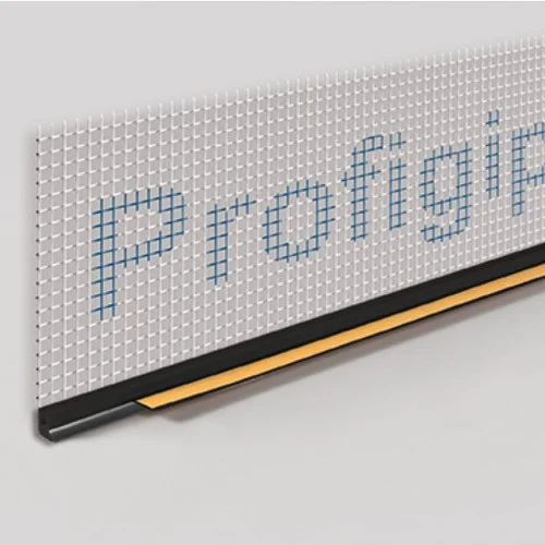6mm Profigips Black PVC APU Bead with Mesh - Window Profile with Gasket - 2.5m length - pack of 25 6mm Profigips Black PVC APU Bead with Mesh - Window Profile with Gasket - 2.5m length - pack of 25