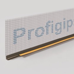 6mm Profigips Brown PVC APU Bead with Mesh - Window Profile with Gasket - 2.5m length - pack of 25