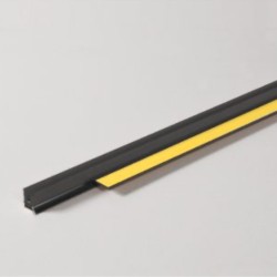6mm Profigips Graphite PVC APU Bead - Window Profile with Gasket - 2.5m length - pack of 50