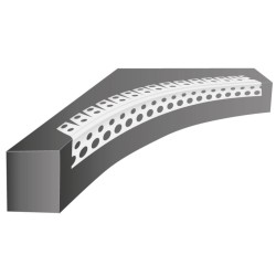 22x22mm Profigips PVC Corner Bead for Arches - 2m length - pack of 50