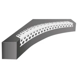 22x22mm Profigips PVC Corner Bead for Arches - 3m length - pack of 50