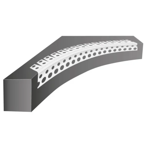 22x22mm Profigips PVC Corner Bead for Arches - 2m length - pack of 50 22x22mm Profigips PVC Corner Bead for Arches - 2m length - pack of 50