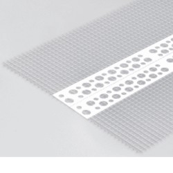 10x10mm Profigips PVC Universal Render Bead with Mesh - Corner Bead with Mesh - 2.5m length - pack of 50
