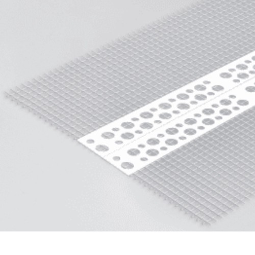 10x10mm Profigips PVC Universal Render Bead with Mesh - Corner Bead with Mesh - 2.5m length - pack of 50