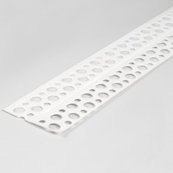 22x22mm Profigips PVC Universal Render Bead - Corner Bead - 2.5m length - pack of 50