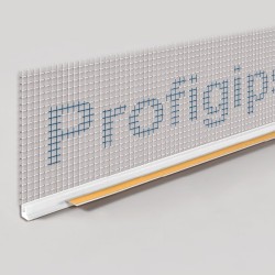 9mm Profigips White PVC APU Bead with Mesh - Window Profile with Gasket - 3m length - pack of 25