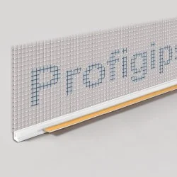 6mm Profigips White PVC APU Bead with Mesh - Window Profile with Gasket - 2.5m length - pack of 25
