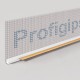 9mm Profigips White PVC APU Bead with Mesh - Window Profile with Gasket - 3m length - pack of 25
