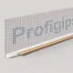 9mm Profigips White PVC APU Bead with Mesh - Window Profile with Gasket - 3m length - pack of 25