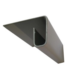 Supertech Aluminium End Profile  - 3m length Supertech Aluminium End Profile  - 3m length