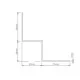 Supertech Aluminium Internal Corner Profile - 3m length Supertech Aluminium Internal Corner Profile - 3m length