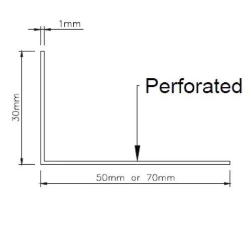 Supertech Aluminium Perforated Profile - 3m length Supertech Aluminium Perforated Profile - 3m length