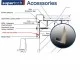 Supertech Aluminium Small End Cap Connection Profile - 3m length Supertech Aluminium Small End Cap Connection Profile - 3m length
