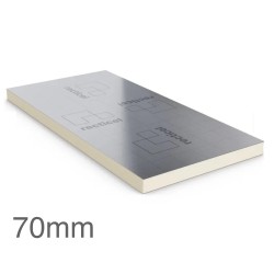 70mm Eurothane GP PIR Insulation Board Recticel - 1200mm x 2400mm 70mm Eurothane GP PIR Insulation Board Recticel - 1200mm x 2400mm