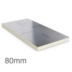 80mm Eurothane GP PIR Insulation Board Recticel - 1200mm x 2400mm