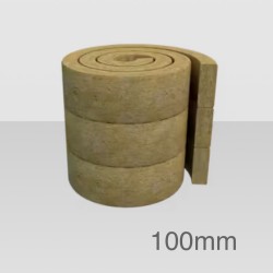 100mm Rockwool RollBatt Loft Insulation - Pre-cut 3 x 400mm - 4800mm length 100mm Rockwool RollBatt Loft Insulation - Pre-cut 3 x 400mm - 4800mm length