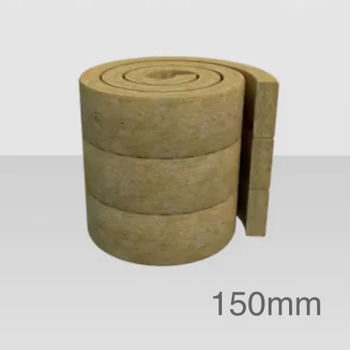 150mm Rockwool RollBatt Loft Insulation - Pre-cut 3 x 400mm - 3200mm length 150mm Rockwool RollBatt Loft Insulation - Pre-cut 3 x 400mm - 3200mm length