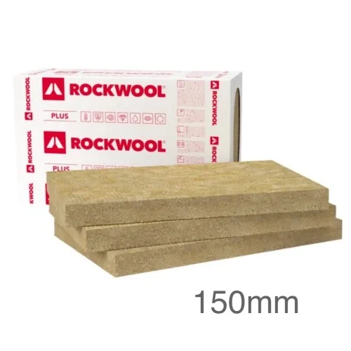 150mm Rockwool Frontrock Plus External Wall Insulation Slab 1000mm x 600mm (pack of 2) 150mm Rockwool Frontrock Plus External Wall Insulation Slab 1000mm x 600mm (pack of 2)