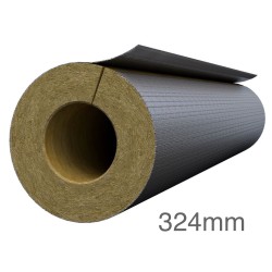 324mm Bore 35mm Thick Rockwool RockLap Pipe Insulation 324mm Bore 35mm Thick Rockwool RockLap Pipe Insulation