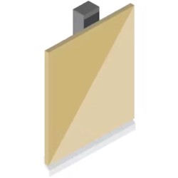 Aluminium Rockpanel Profile J - Skirting Profile - 3055mm Length Aluminium Rockpanel Profile J - Skirting Profile - 3055mm Length