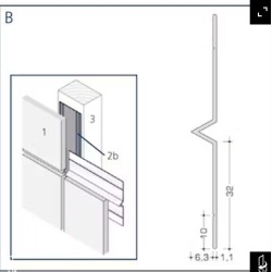 Aluminium Rockpanel Profile B - V-nose Profile - 3055mm Length Aluminium Rockpanel Profile B - V-nose Profile - 3055mm Length