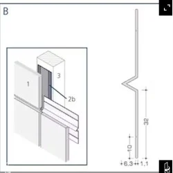 Aluminium Rockpanel Profile B - V-nose Profile - 3055mm Length