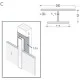 Aluminium Rockpanel Profile C - Joint Cover Profile - 3055mm Length