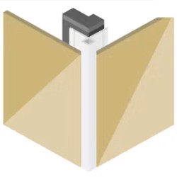 Aluminium Rockpanel Profile D - Outer Corner Profile - 3055mm Length Aluminium Rockpanel Profile D - Outer Corner Profile - 3055mm Length