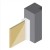 Aluminium Rockpanel Profile F - Corner Jointing Profile - 3055mm Length