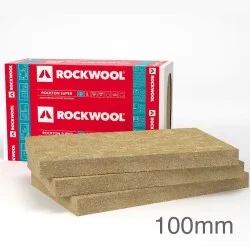 100mm Rockwool Rockton Insulation Slab - 1000mm x 610mm (pack of 6)