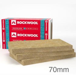 70mm Rockwool Rockton Insulation Slab - 1000mm x 610mm (pack of 8) 70mm Rockwool Rockton Insulation Slab - 1000mm x 610mm (pack of 8)