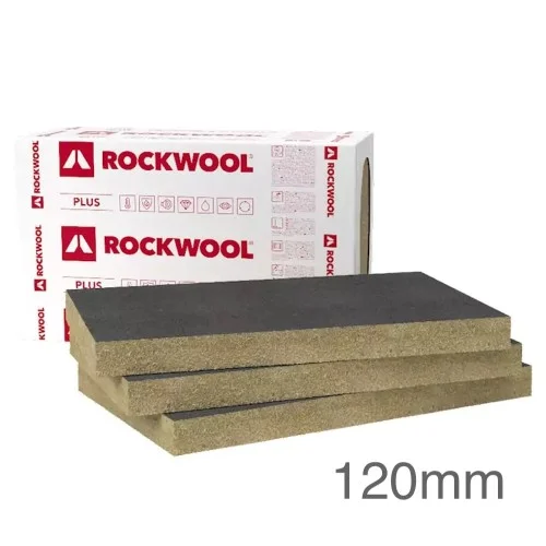120mm Rockwool Ventirock F Plus Dual-Density Rainscreen Slab - 1000mm x 600mm - pack of 4 120mm Rockwool Ventirock F Plus Dual-Density Rainscreen Slab - 1000mm x 600mm - pack of 4