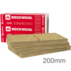 200mm Rockwool Ventirock Super Dual-Density Rainscreen Slab - 1000mm x 600mm - pack of 3 200mm Rockwool Ventirock Super Dual-Density Rainscreen Slab - 1000mm x 600mm - pack of 3