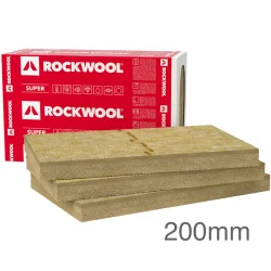 200mm Rockwool Ventirock Super Dual-Density Rainscreen Slab - 1000mm x 600mm - pack of 3