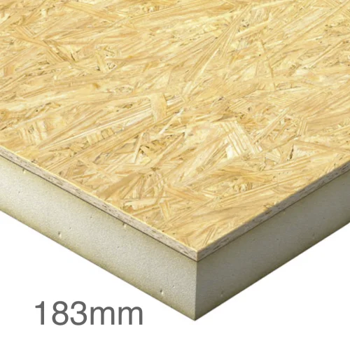 183mm Structural Insulated Panel (SIP) - Sandwich Panel (9mm OSB - 165mm PIR - 9mm OSB) - 1200mm x 2400mm 183mm Structural Insulated Panel (SIP) - Sandwich Panel (9mm OSB - 165mm PIR - 9mm OSB) - 1200mm x 2400mm