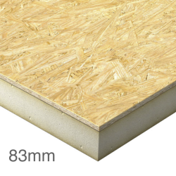 83mm Structural Insulated Panel (SIP) - Sandwich Panel (9mm OSB - 65mm PIR - 9mm OSB) - 1200mm x 2400mm 83mm Structural Insulated Panel (SIP) - Sandwich Panel (9mm OSB - 65mm PIR - 9mm OSB) - 1200mm x 2400mm