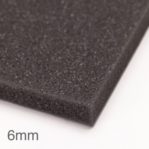 6mm Siderise Sound+ Acoustic Foam Slab - 1.25m x 2.05m 6mm Siderise Sound+ Acoustic Foam Slab - 1.25m x 2.05m