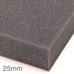 25mm Siderise Sound Plus Acoustic Foam Slab - 1.25m x 2.05m 25mm Siderise Sound Plus Acoustic Foam Slab - 1.25m x 2.05m