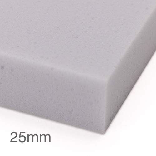 25mm Siderise Comfort Extra Light Weight Acoustic Foam - 1.2m x 0.6m - Non-Adhesive Backing