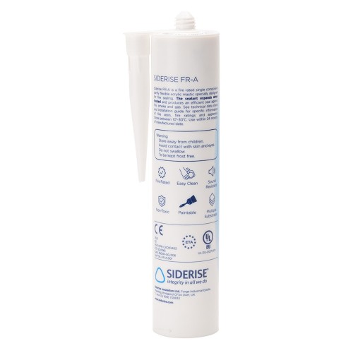 Siderise FR-A Fire Rated Acrylic Sealant - 310ml Tube Siderise FR-A Fire Rated Acrylic Sealant - 310ml Tube