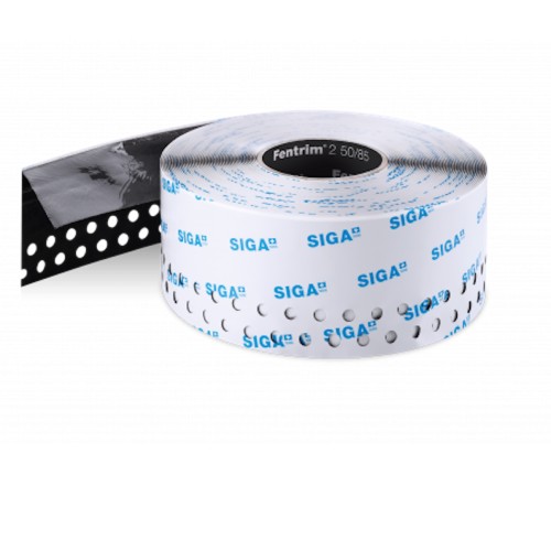 135mm SIGA Fentrim 2 (50/85mm) - Pre-Folded Exterior Airtight Sealing Tape - 25m roll - Box of 6 rolls 135mm SIGA Fentrim 2 (50/85mm) - Pre-Folded Exterior Airtight Sealing Tape - 25m roll - Box of 6 rolls