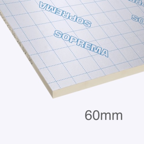 60mm SOPRATHERM GA4000 PIR Insulation Board (previously Celotex) - General Purpose PIR Insulation - 1200mm x 2400mm